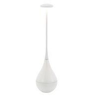 zafferano dondolina - lampara de mesa led recargable ip65 inalambrica con regulador tactil - diseno italiano color blanco