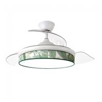 ventilador led aspas plegables moda mini hoja verde 72w