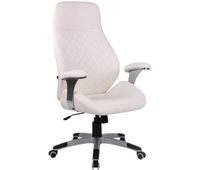 silla de oficina layton en cuero sintetico o cuero autentico 74x64x116 cm