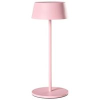 lampara led inalambrica de metal para interior y exterior recargable por puerto usb c rosa guder