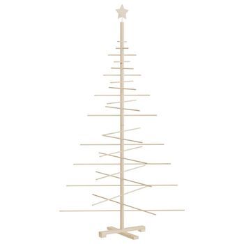 Árbol De Navidad De Madera De Adorno Madera Maciza Pino 180 Cm Vidaxl
