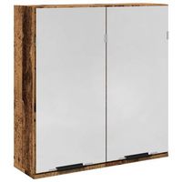 mueble de espejo de bano  armario de bano contrachapada envejecida 64x20x665cm