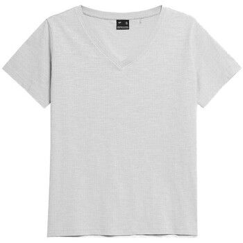 4F Camiseta SS23TTSHF582CHODNYJASNYSZARY para mujer