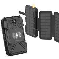 power bank head solar 10000 mah 225w power delivery carga inalambrica negro