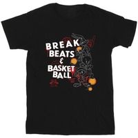 dessins animes camiseta break beats basketball para hombre