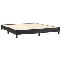 somier de laminas sobre patas estructura de cama 160x200 cm sintetico negro tdl0207011
