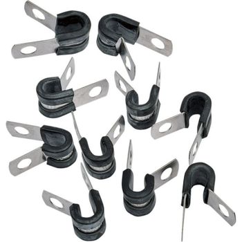 P-clip 10mm inox set 10pc