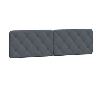 Cabecero cama - mueble cabecero acolchado terciopelo gris oscuro 180 cm