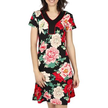 Admas Vestidos Vestido de verano manga corta Nightflowers para mujer