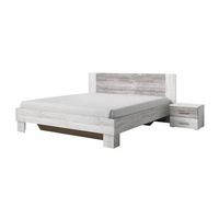 cama de adulto 180x200 coleccion irina colores gris claro y gris oscuro