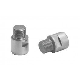 Ergotec Juego Extension Eje De Pedal Izquierdo/derecho Inoxidable Plata