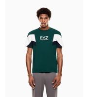 ea7 para hombre 7m001603af12503 camiseta summer block verde xl azul casual algodon manga corta