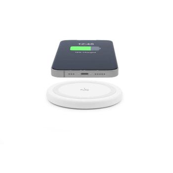 Cargador inalámbrico PURO Blanco 10W Qi MagSafe