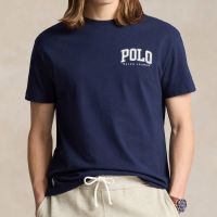 polo ralph lauren varsity custom-fit cotton-jersey t-shirt - l