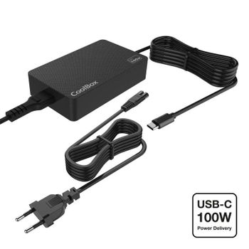 Cargador Universal CoolBox NB100 USB-C 100W GaN
