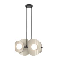 lampara colgante lithora moka 4 luces