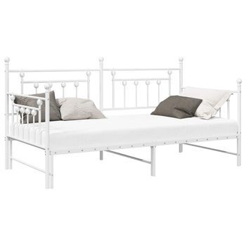 Estructura De Cama De Día 90 X 200 Cm Acero Vidaxl