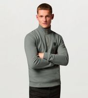 belstaff para hombre 106570 sudadera quarter zip gris xl casual algodon