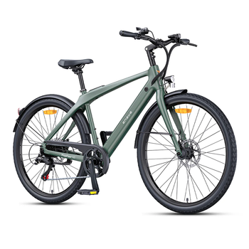 Bicicleta Eléctrica Engwe N1 Air De Carbono Con Batería De 36 V Y 10 Ah,verde