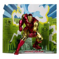 figura iron man clasico marvel estatua diorama 18 cms