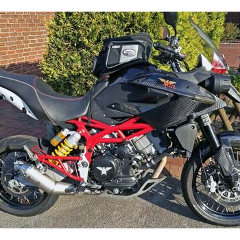 Silenciador de escape Moto Morini Granpasso 1200 Mass Cafe Racer Curve kit 2-1