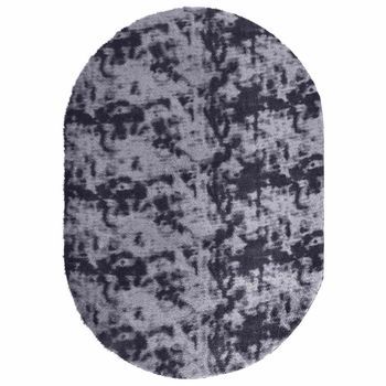 Alfombra De Pelo Largo Navarra Gris Oscuro 300x200 Cm Poliéster Vidaxl