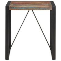 mesa de comedor  mesa de cena de madera maciza reciclada 70x70x75 cm