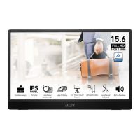 monitor portatil msi pro mp161de 156 ips fullhd 60hz altavoces usb-c