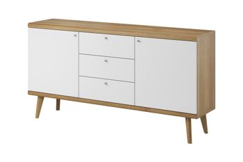 Cómoda efecto madera Crema y Blanco