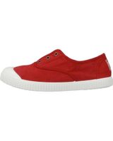 de victoria zapatilla puntera goma lona roja rojo