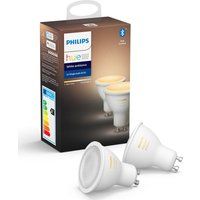 philips hue white ambiance bluetooth led bulb - gu10 twin pack white