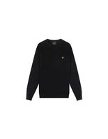 sudadera lyle  scott cotton merino crew negro