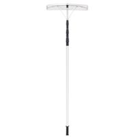 costway rastrillo de nieve para techo telescopico ajustable de 190 cm a 630 cm pala de nieve para techo para casa jardin parque herramienta