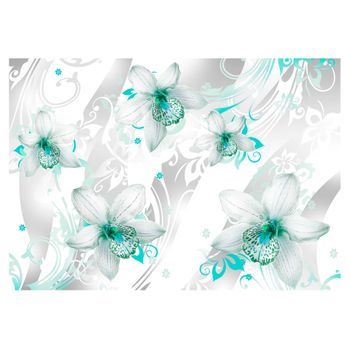 Papel Pintado 3d - Sonidos De Sutileza - Turquesa (150x105 Cm)