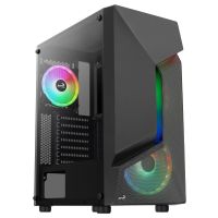 aerocool scapebkv3 rgb cristal templado usb 30 negro