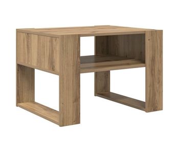 Mesa de café - mesa de centro - mesa baja con almacenamiento roble artesanal 66 x 53 x 45 cm