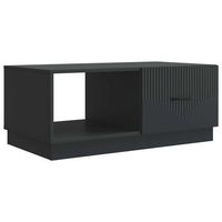 mesa de cafe negro 90 x 50 x 37 cm madera de ingenieria vidaxl
