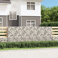 muro de gaviones  gavion para piedras  gavion decorativo con cubiertas acero galvanizado 300x50x100 cm cfw906425