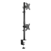 soporte de mesa tooq db1233tnv-b para 2 monitores 13-32 vertical acero negro