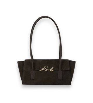 Karl Lagerfeld para mujer. B4W30014 Bolso Daily East marrón (OSFA), Casual, Piel