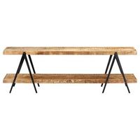 mueble para tv de madera maciza de mango 160x40x50 cm