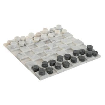 Juego Piedra 30x30x3 Damas Blanco