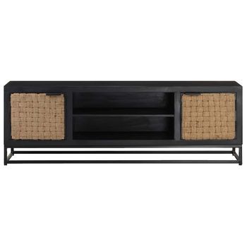 Mueble Para Tv De Madera Maciza De Mango 120x30x40 Cm
