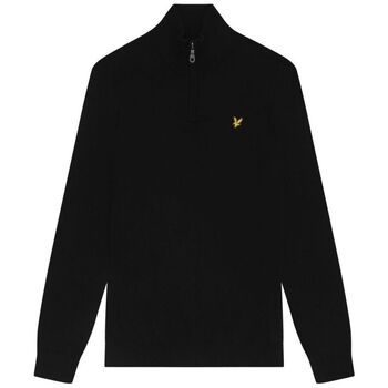Lyle & Scott Jersey KN2112VC CTTN MERINO QRTR ZIP JUMP-Z865 JET BLACK para hombre