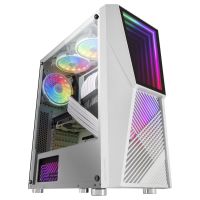 mars gaming mc777 infinity mirror argb cristal templado usb 30 blanca