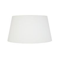 pantalla tambor de lampara tela blanco