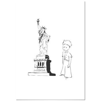 Cuadro Lienzo El Principito Nueva York 70x100cm