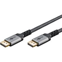 cable displayport 21 goobay plus 1 m gris