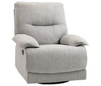 homcom sillon reclinable de salon sillon relax reclinable manual hasta 150 tapizado en tela con reposapies carga 160 kg para sala de estar dormitorio oficina 89x98x101 cm gris