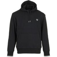 fred perry jersey tipped hooded sweatshirt para hombre